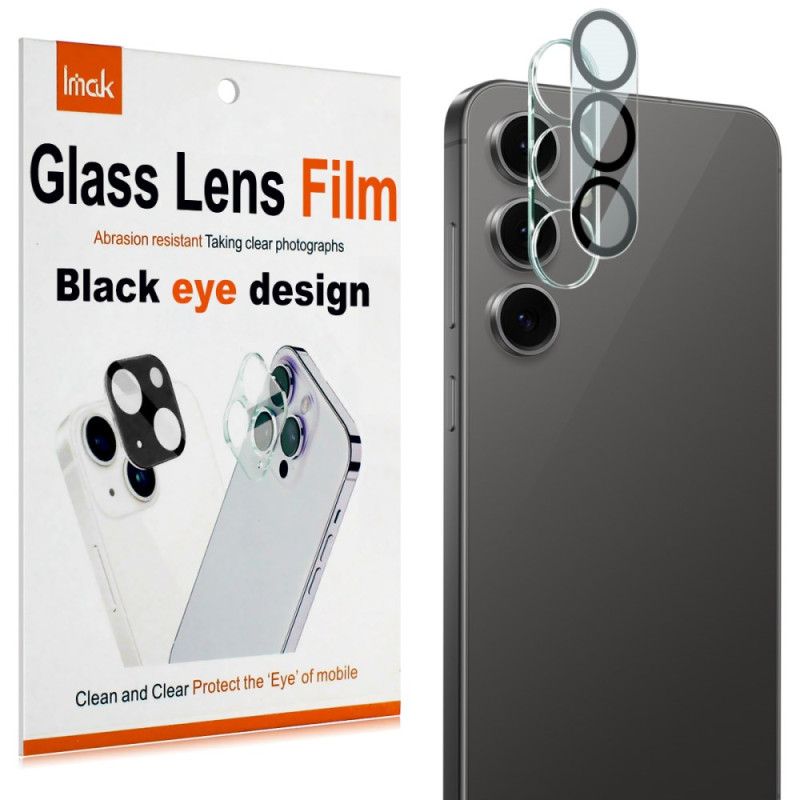 Linsskydd I Härdat Glas För Samsung Galaxy S25 Fe (svart Cirkeldesign) Imak