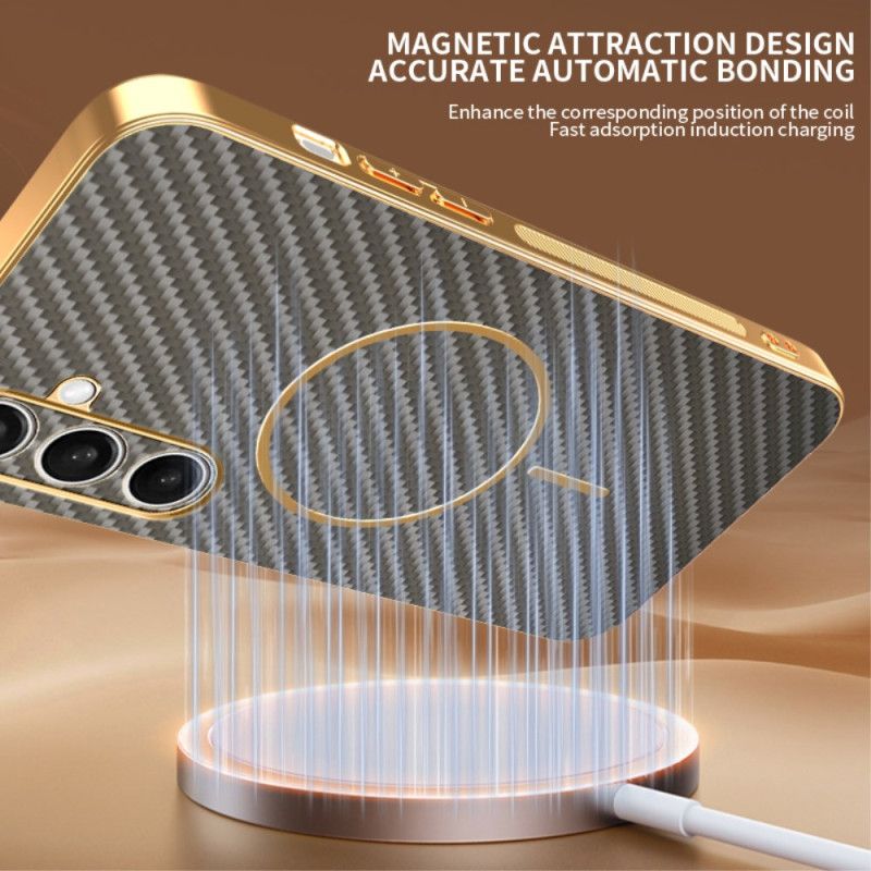 Skal För Samsung Galaxy S25 Fe Magsafe Kolfiberdesign