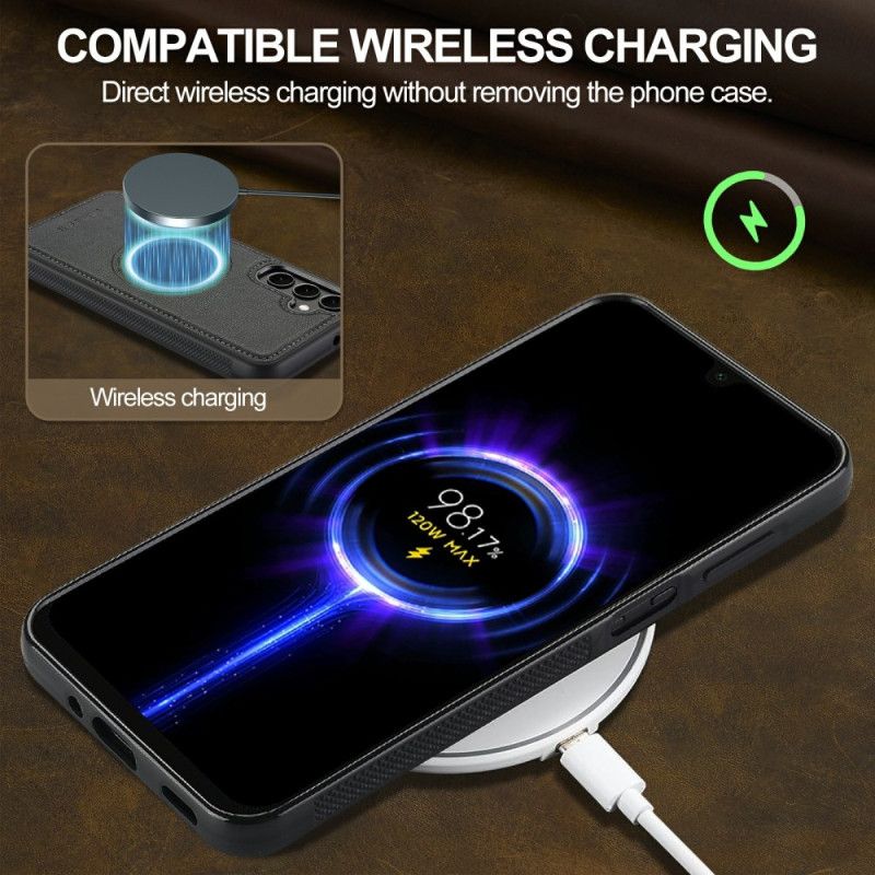 Skal För Samsung Galaxy S25 Fe Magsafe-kompatibel Läderstil