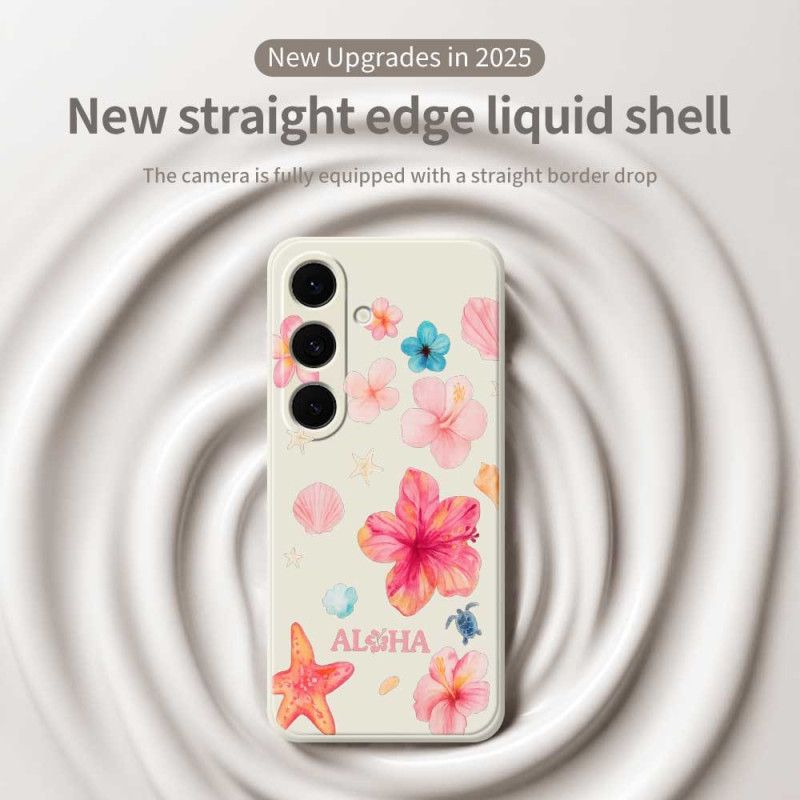 Skal Samsung Galaxy S25 Fe Blommig Silikon