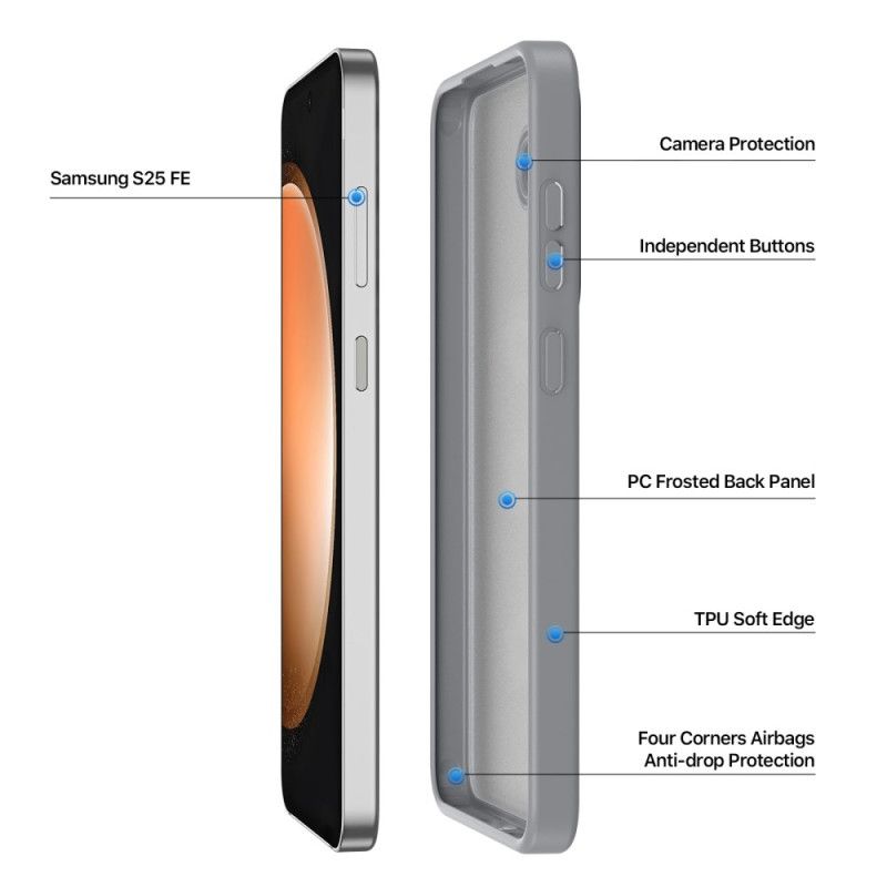 Skal Samsung Galaxy S25 Fe Frostad Hybrid