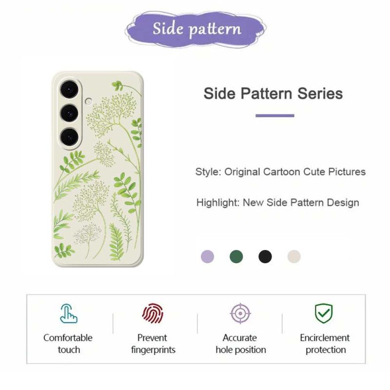 Skal Samsung Galaxy S25 Fe Lövsilikon