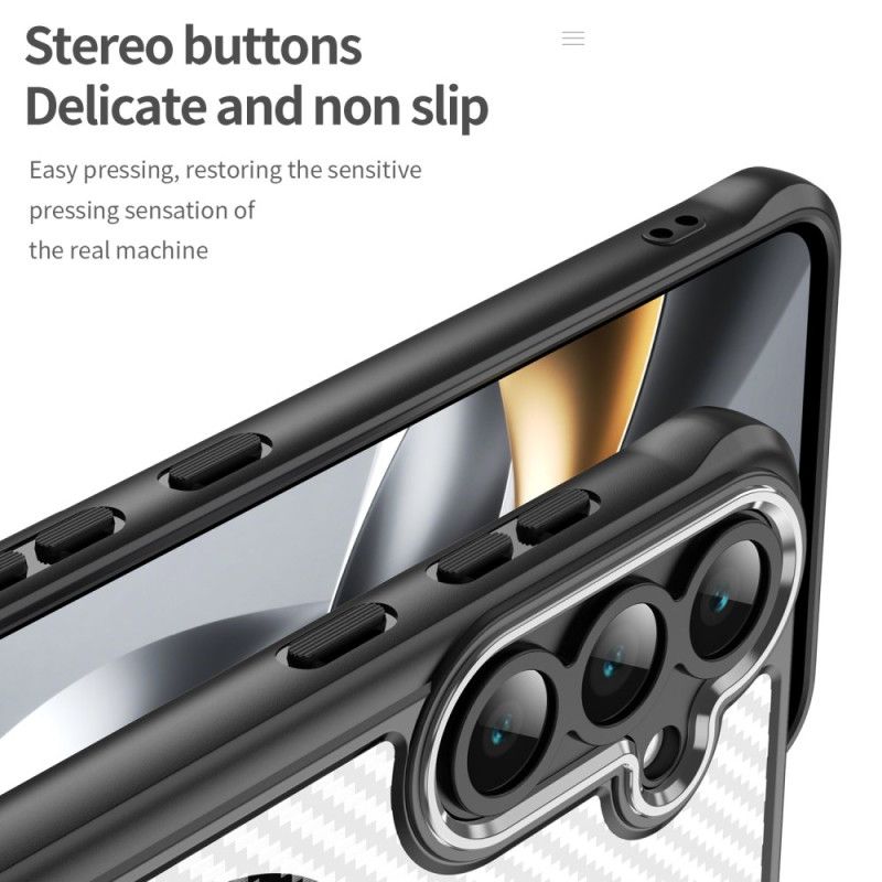 Skal Samsung Galaxy S25 Fe Magsafe-kompatibel Kolfibertextur