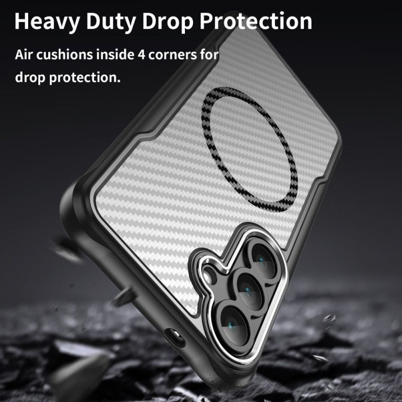 Skal Samsung Galaxy S25 Fe Magsafe-kompatibel Kolfibertextur