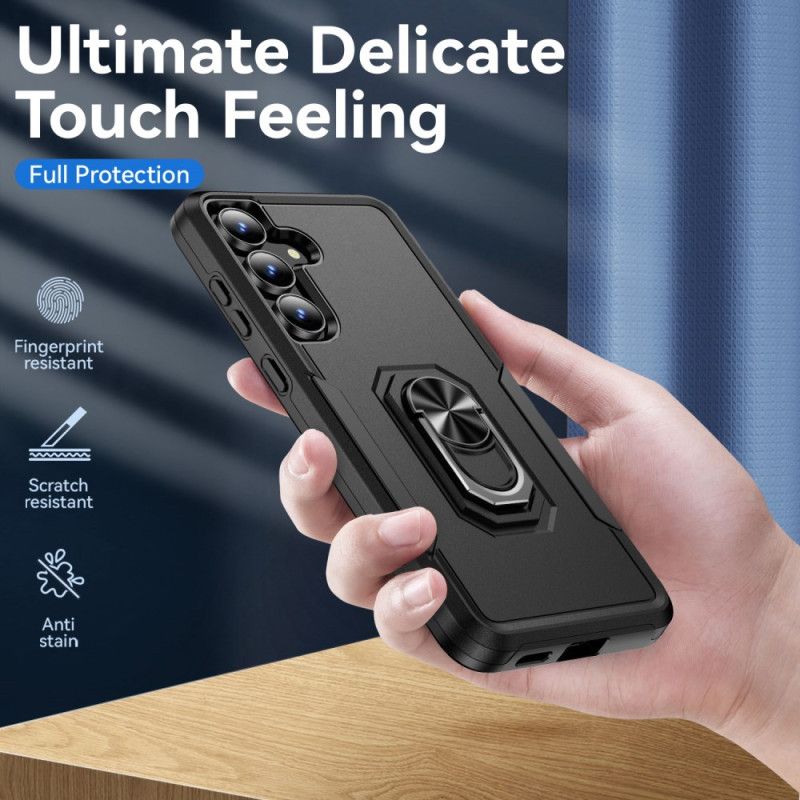 Skal Samsung Galaxy S25 Fe Ringhållare Med Metalleffekt