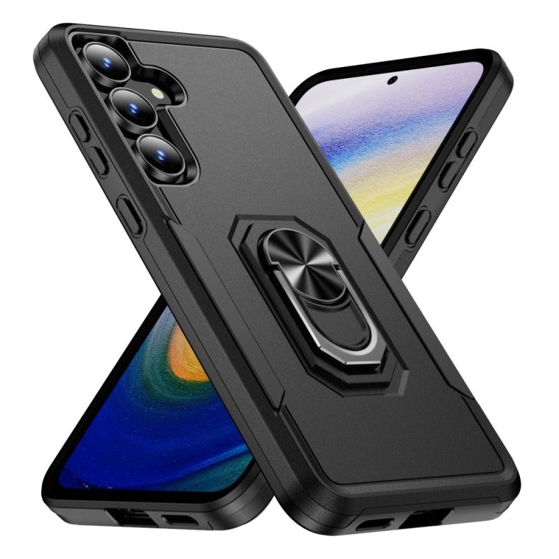 Skal Samsung Galaxy S25 Fe Ringhållare Med Metalleffekt