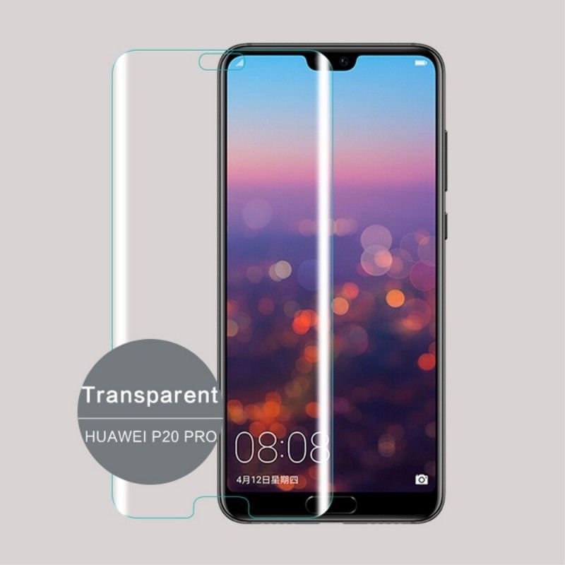 Krökt Skydd Av Härdat Glas Huawei P20 Pro Svart Mofi