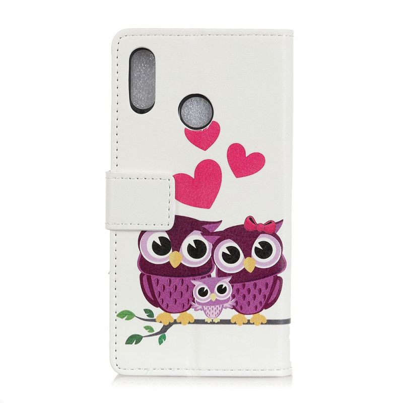 Läderfodral Alcatel 1S (2020) / 3L (2020) Mobilskal Par Ugglor