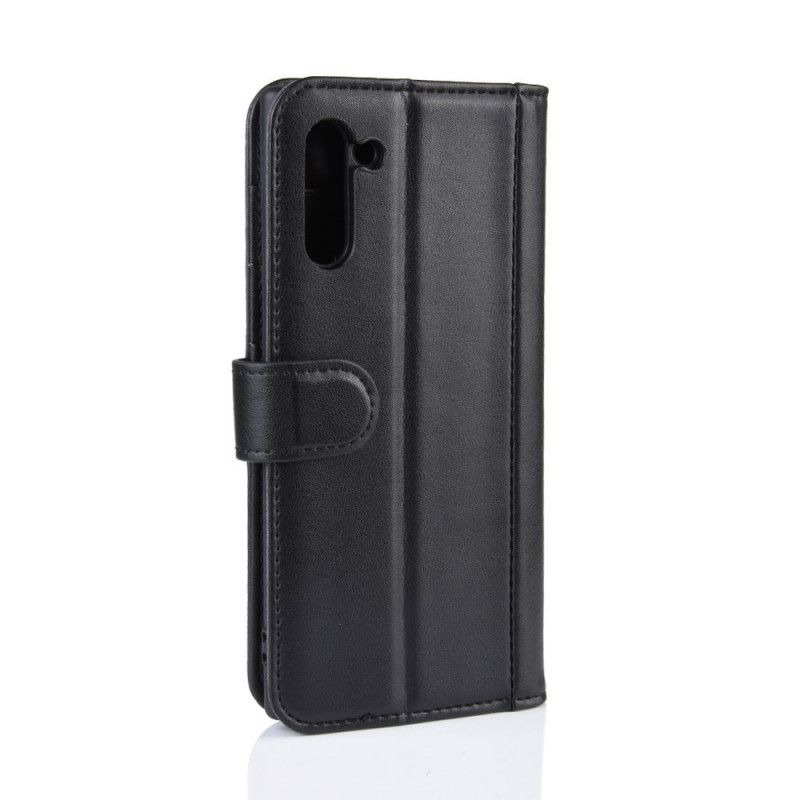 Fodral för Samsung Galaxy Note 10 Svart Delat Läder