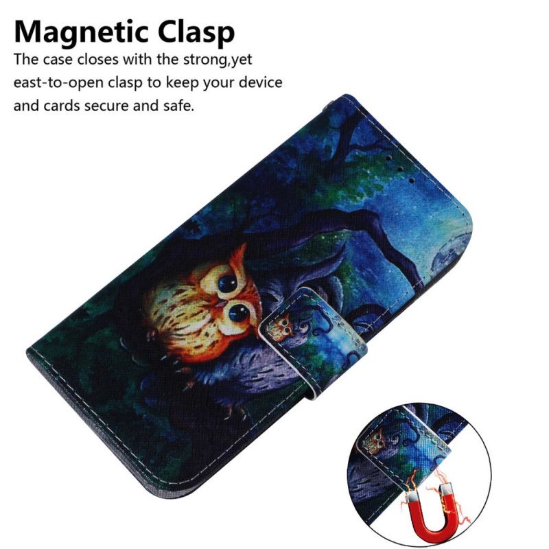 Fodral Samsung Galaxy M31 Ugglamålning