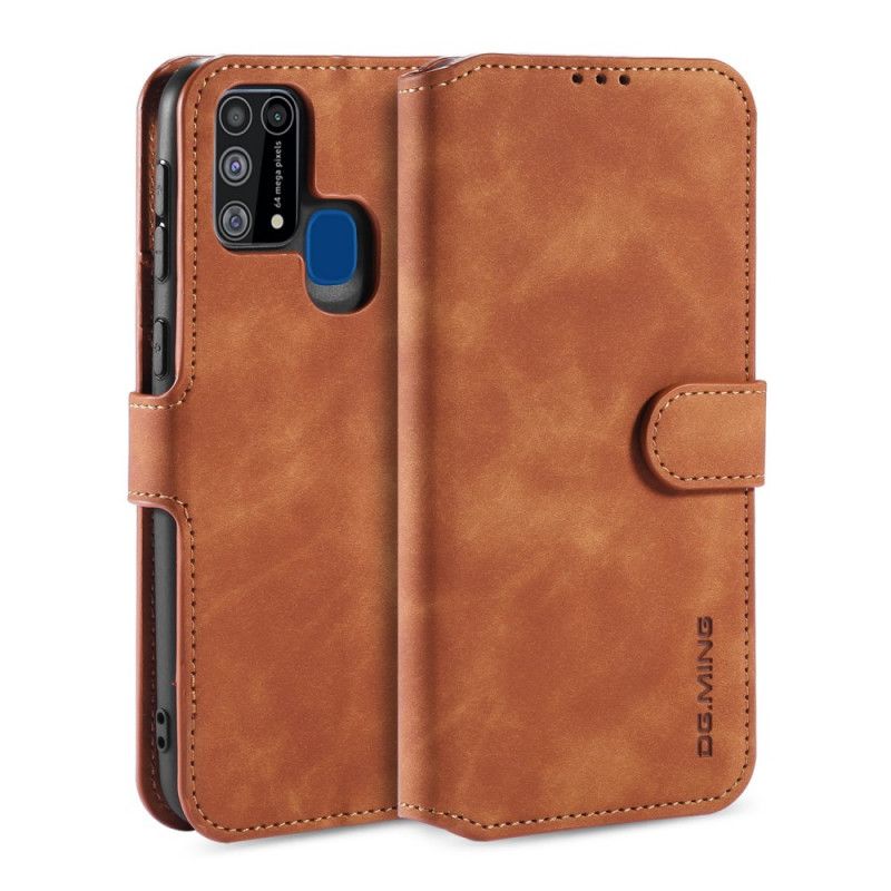 Läderskal Samsung Galaxy M31 Svart Retro Dg.Ming