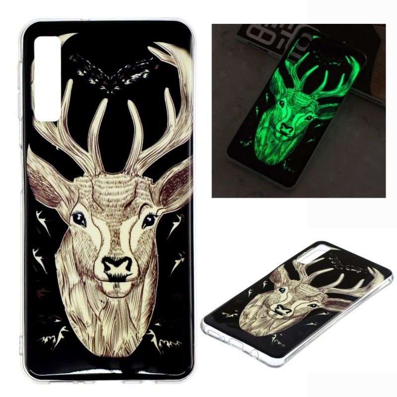 Skal Samsung Galaxy A7 Mobilskal Fluorescerande Majestätisk Hjort