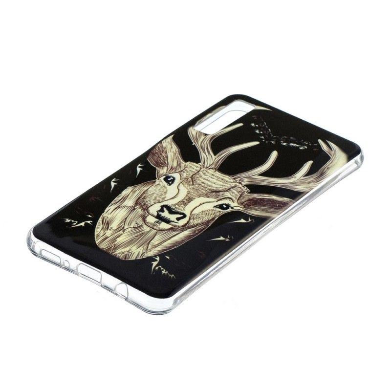 Skal Samsung Galaxy A7 Mobilskal Fluorescerande Majestätisk Hjort