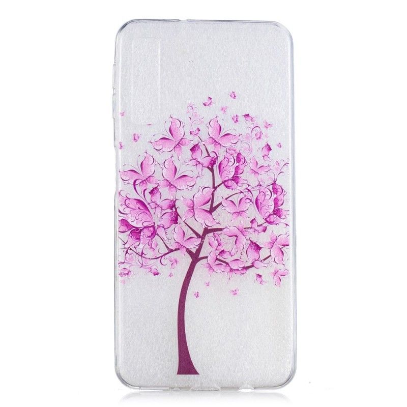 Skal Samsung Galaxy A7 Transparent Fjärilsträd