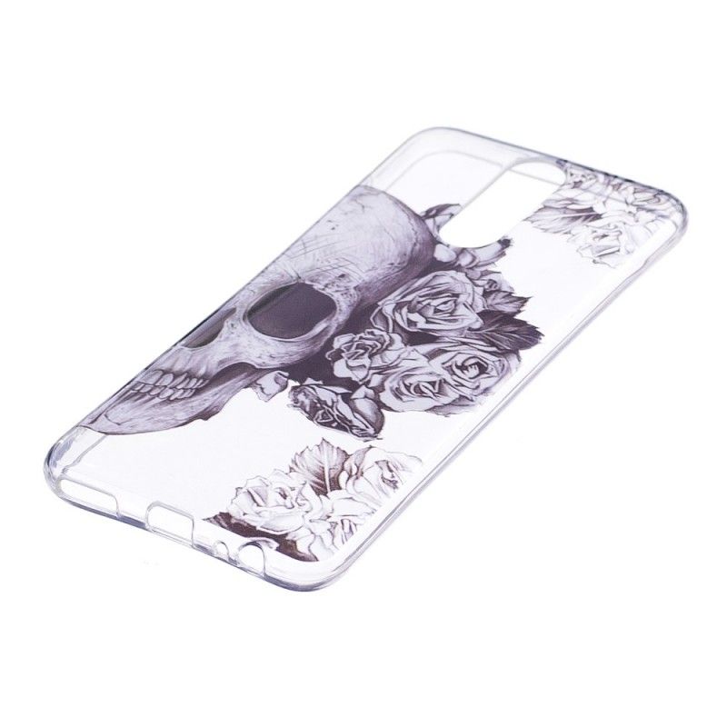Skal för Huawei Mate 10 Lite Transparent Blommig Skalle