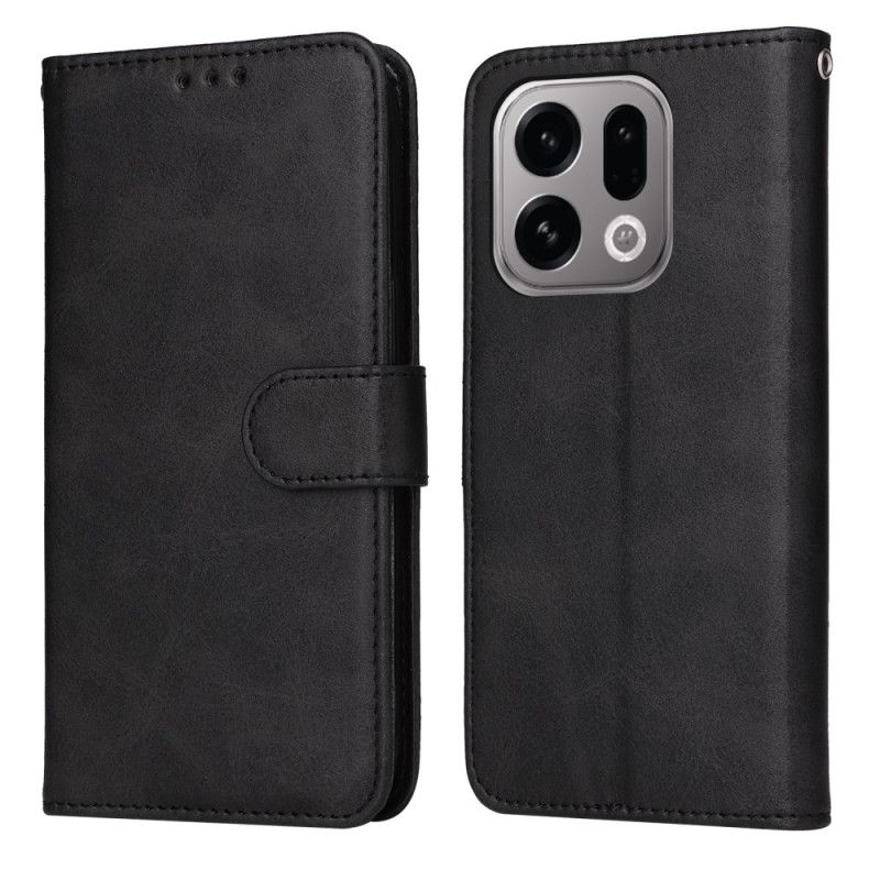 Läderfodral Oppo Find X9 5g Telefonfodral Enfärgat