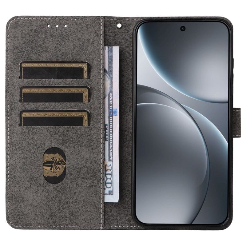 Läderfodral Oppo Find X9 5g Telefonfodral Mockaeffekt Med Rem