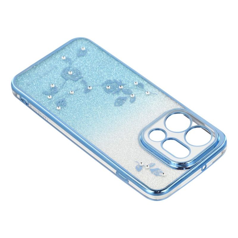 Skal För Oppo Find X9 5g Kadem Blommor Och Strassremmar