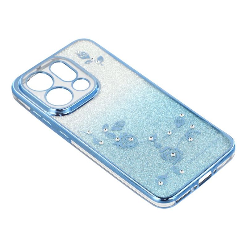 Skal För Oppo Find X9 5g Kadem Blommor Och Strassremmar