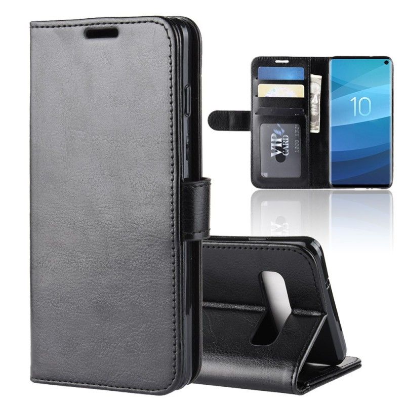 Fodral Samsung Galaxy S10 Svart Ultra Konstläder