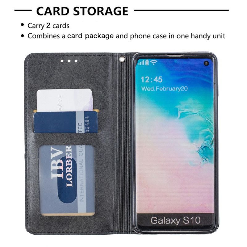 Folio-fodral Samsung Galaxy S10 Svart Artiststil