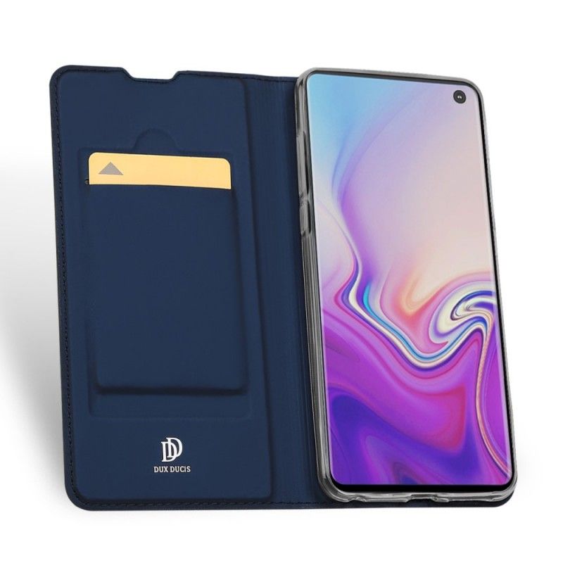 Folio-fodral Samsung Galaxy S10 Svart Förstklassig Serie