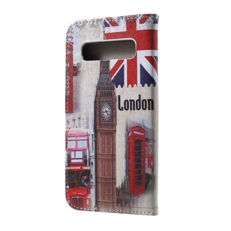 Läderfodral Samsung Galaxy S10 Mobilskal Londons Liv