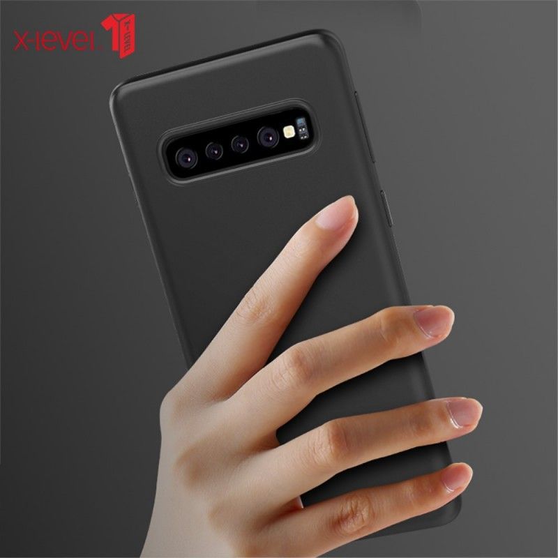 Skal för Samsung Galaxy S10 Svart Ultrafin Frostat X-Nivå