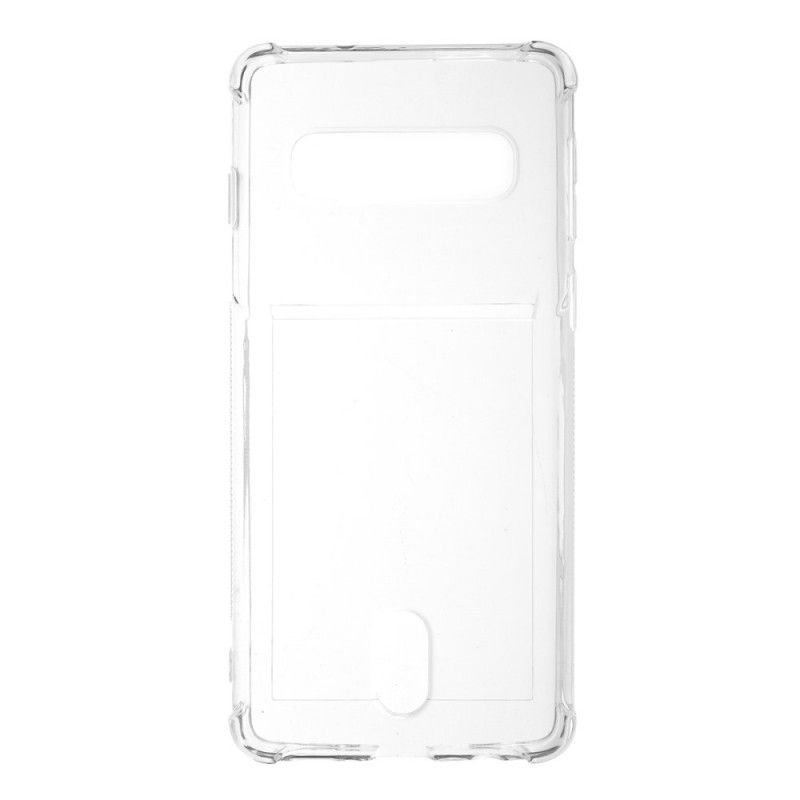 Skal för Samsung Galaxy S10 Transparent Korthållare