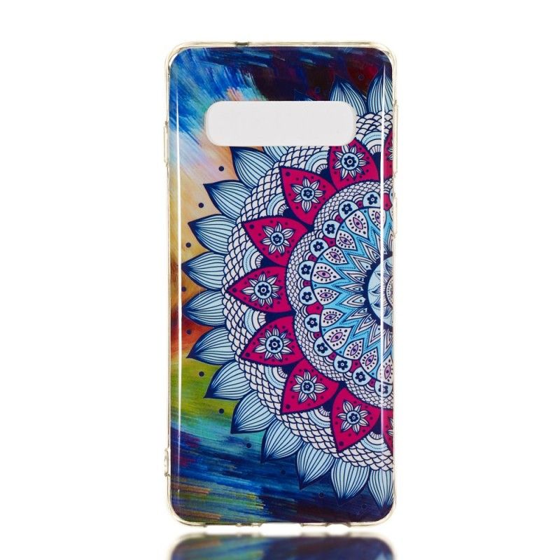 Skal Samsung Galaxy S10 Fluorescerande Mandala