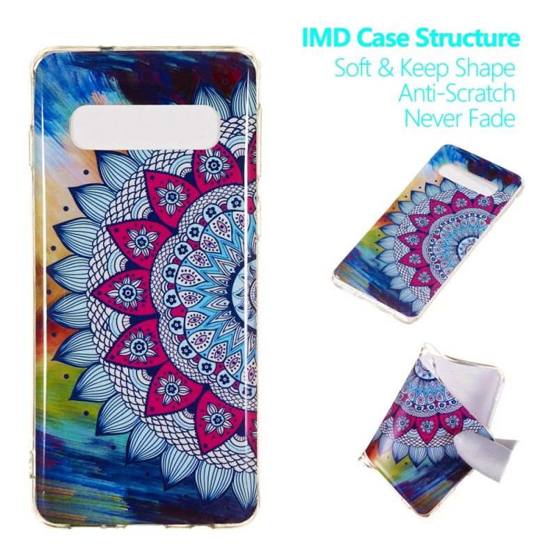 Skal Samsung Galaxy S10 Fluorescerande Mandala