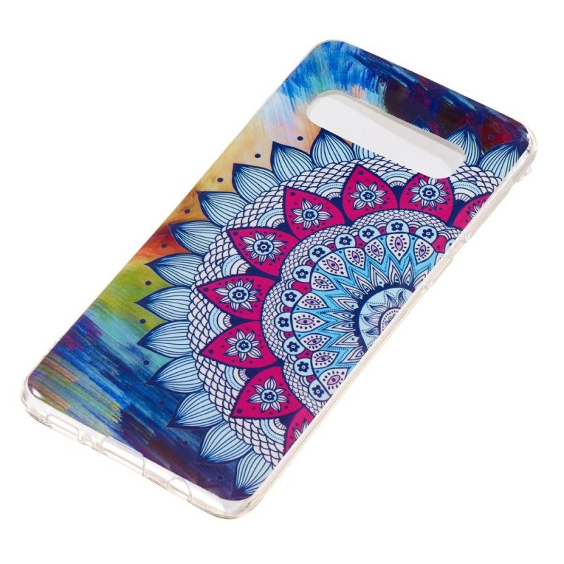 Skal Samsung Galaxy S10 Fluorescerande Mandala