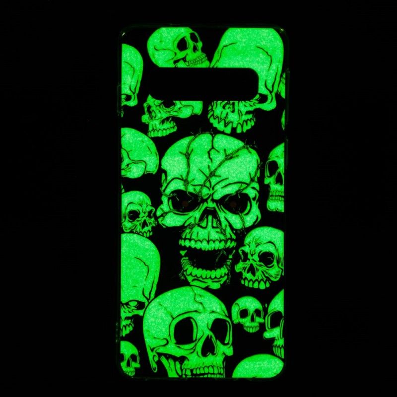 Skal Samsung Galaxy S10 Fluorescerande Skalle För Uppmärksamhet