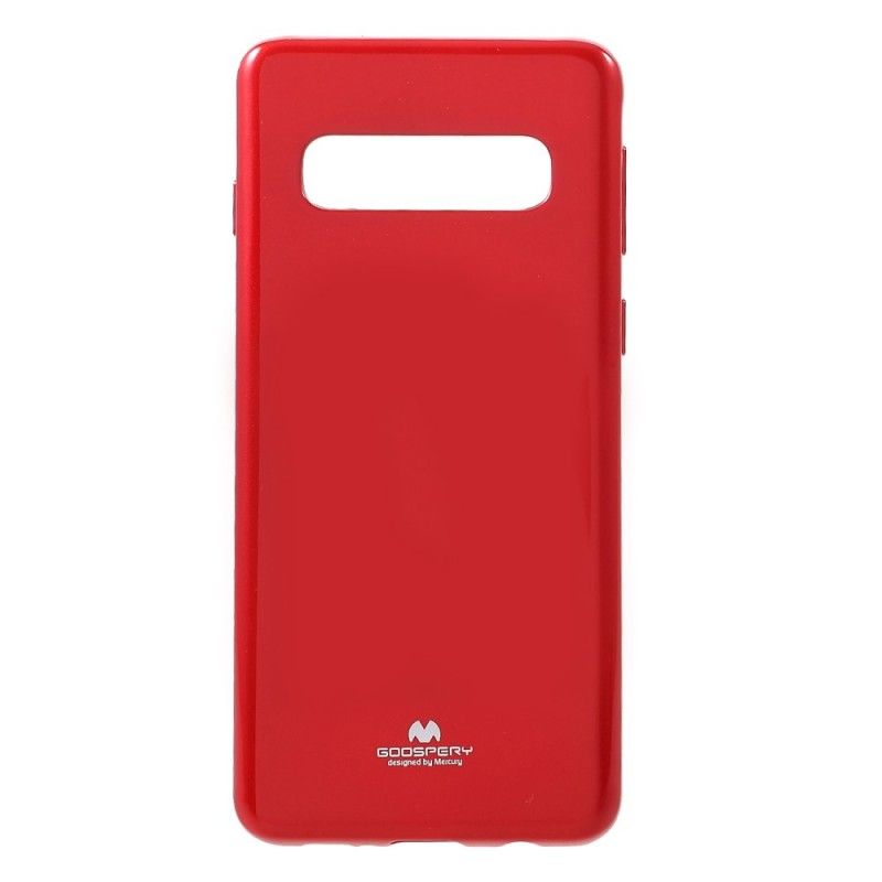 Skal Samsung Galaxy S10 Svart Mobilskal Flashigt Kvicksilver