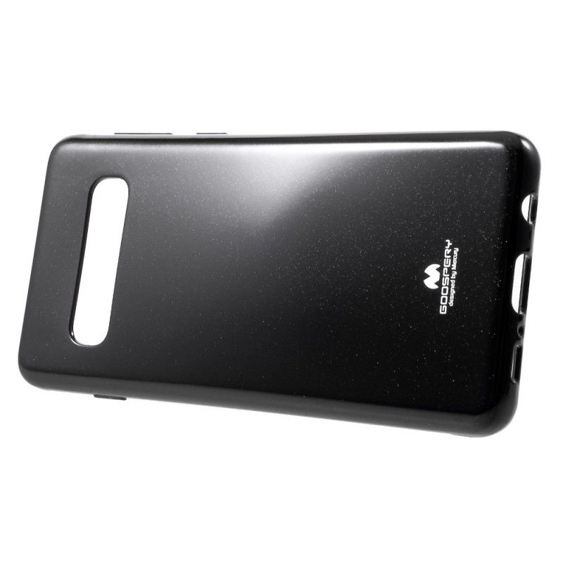 Skal Samsung Galaxy S10 Svart Mobilskal Flashigt Kvicksilver