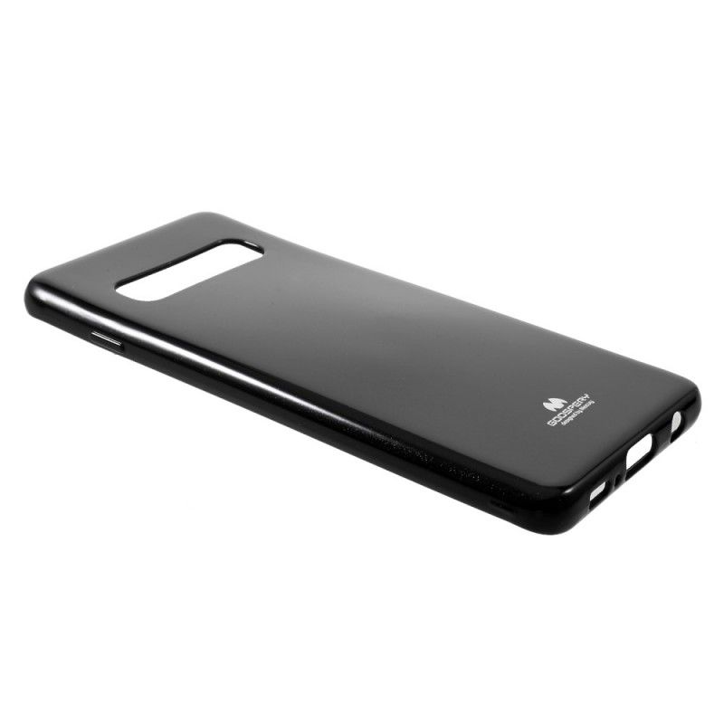 Skal Samsung Galaxy S10 Svart Mobilskal Flashigt Kvicksilver