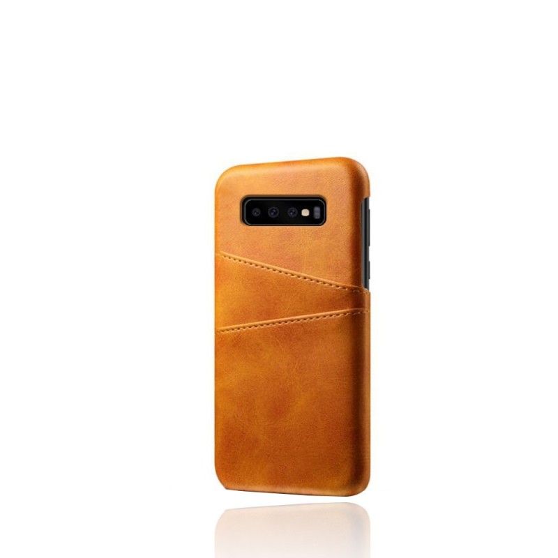 Skal Samsung Galaxy S10 Svart Mobilskal Korthållare