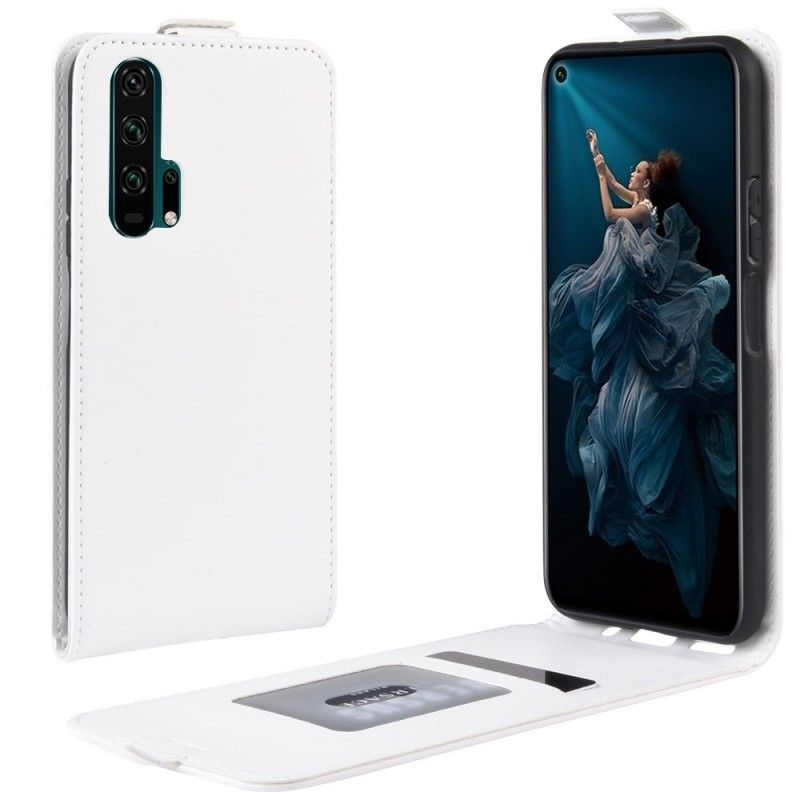 Läderskal Honor 20 Pro Svart Retrovikning