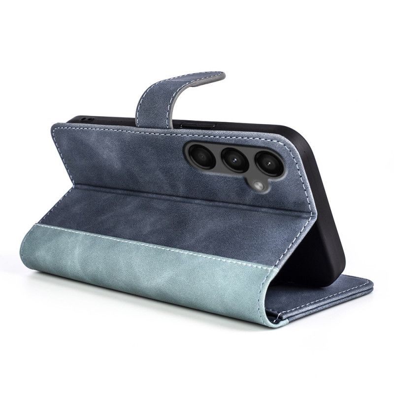 Läderfodral Samsung Galaxy A15 5g Telefonfodral Tvåfärgad Design