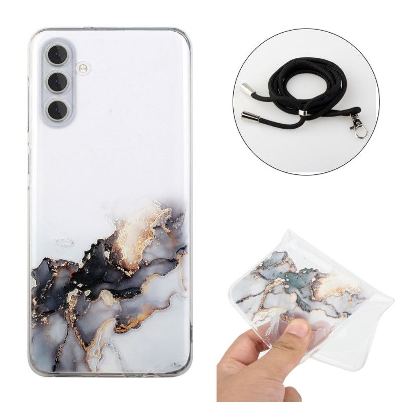 Skal För Samsung Galaxy A15 5g Akvarellmarmorsnöre