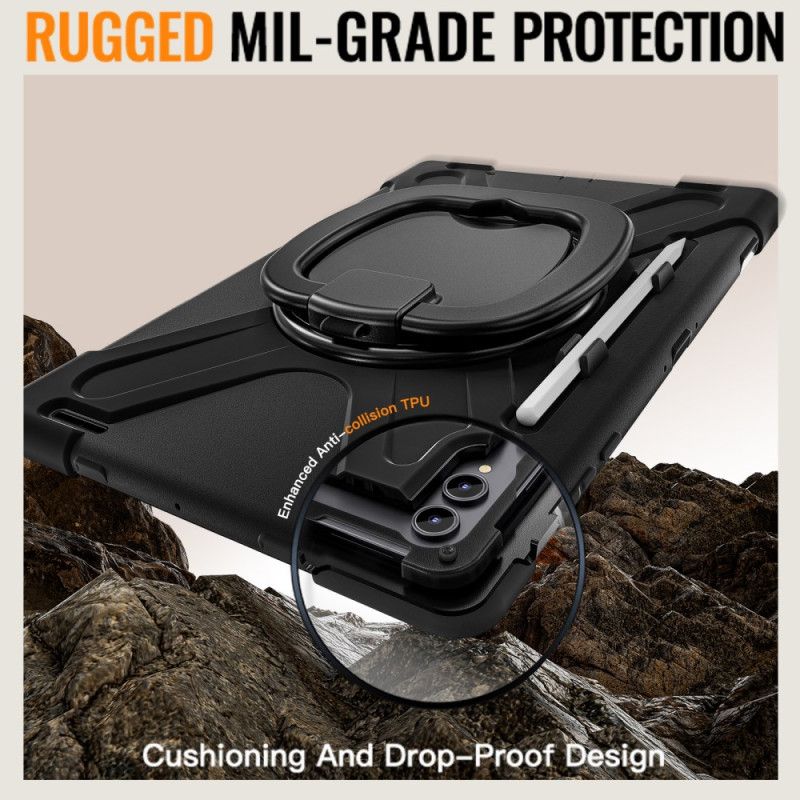 Skal Samsung Galaxy Tab S11 Ultra Trippelskydd Med Roterande Handtag