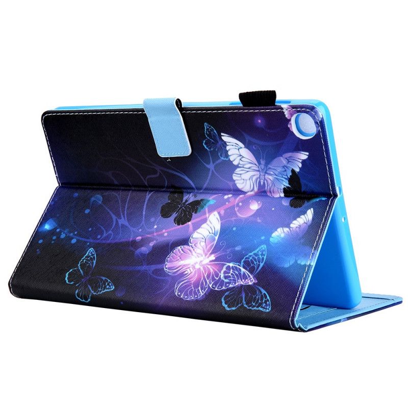 Fodral för Samsung Galaxy Tab A7 Svart Fjärilar Under Flygning