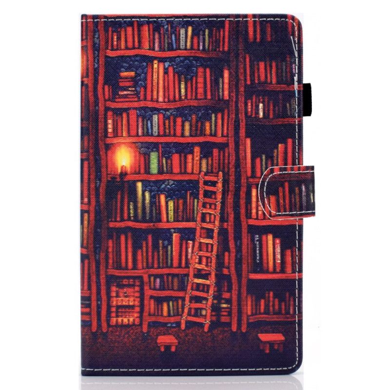 Fodral Samsung Galaxy Tab A7 Brun Bibliotek