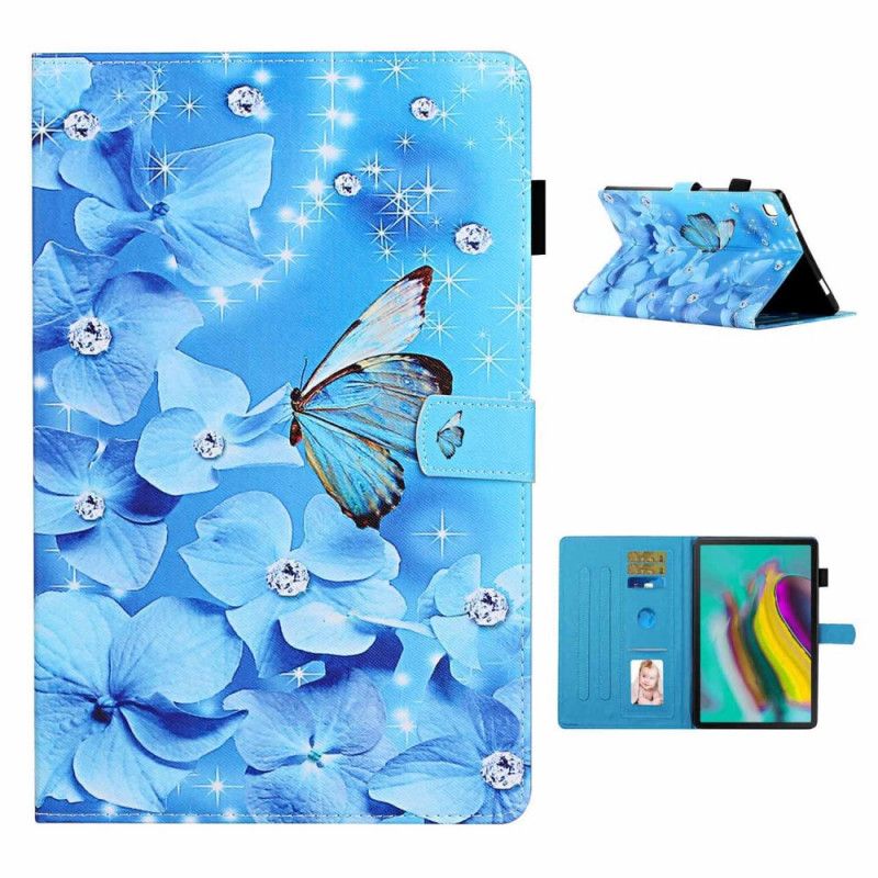 Fodral Samsung Galaxy Tab A7 Diamantfjärilar