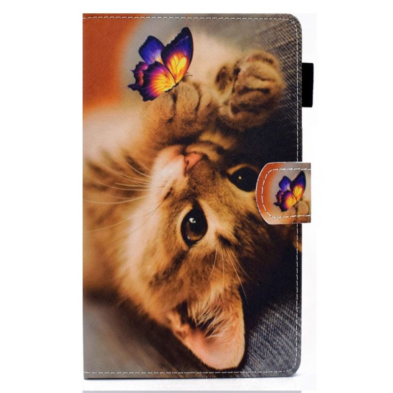 Fodral Samsung Galaxy Tab A7 Min Kattunge Och Fjäril