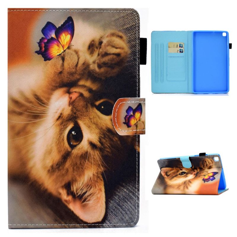 Fodral Samsung Galaxy Tab A7 Min Kattunge Och Fjäril