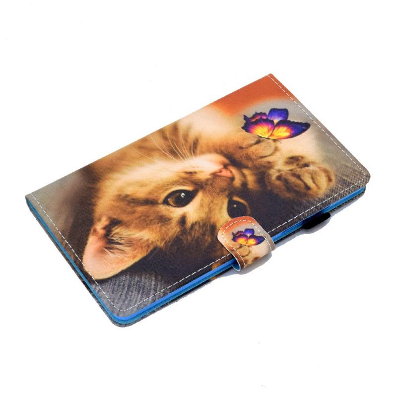 Fodral Samsung Galaxy Tab A7 Min Kattunge Och Fjäril