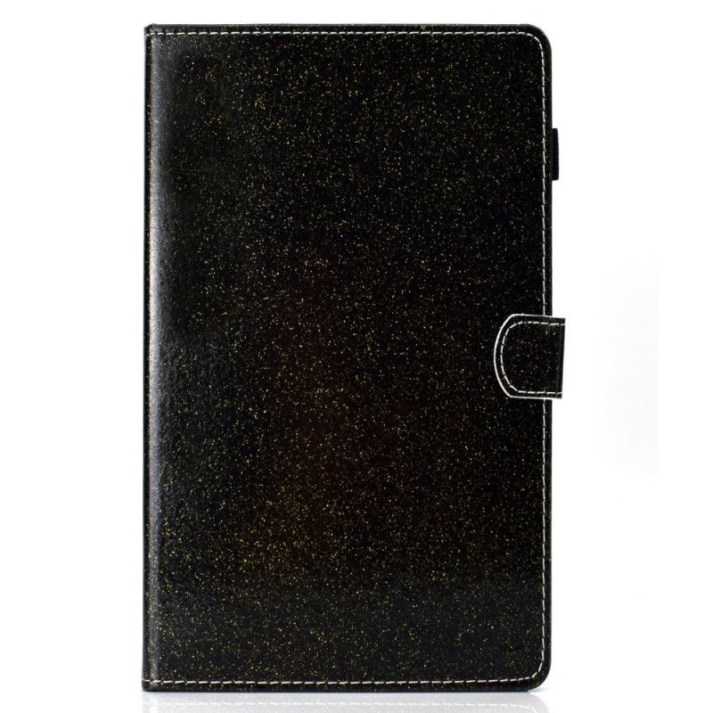 Läderfodral Samsung Galaxy Tab A7 Svart Mobilskal Glittrande Glitter
