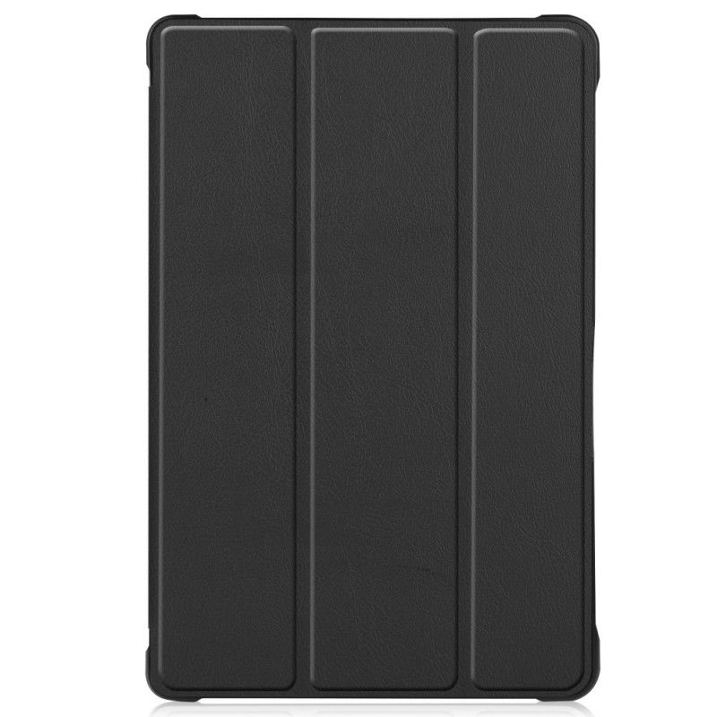 Smart Fodral Samsung Galaxy Tab A7 Svart Lychee Imiterat Läder