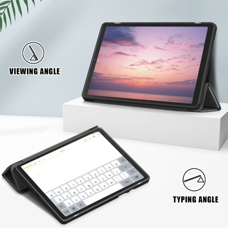 Smart Fodral Samsung Galaxy Tab A7 Svart Trefaldigt Premium